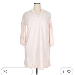 Free Assembly NWT❗️Notch Collar Long Sleeve Pink Dress Blousant